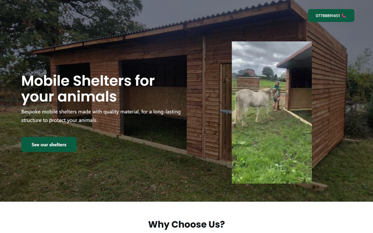 You Are My Shelter website, designed and built by Murleo
